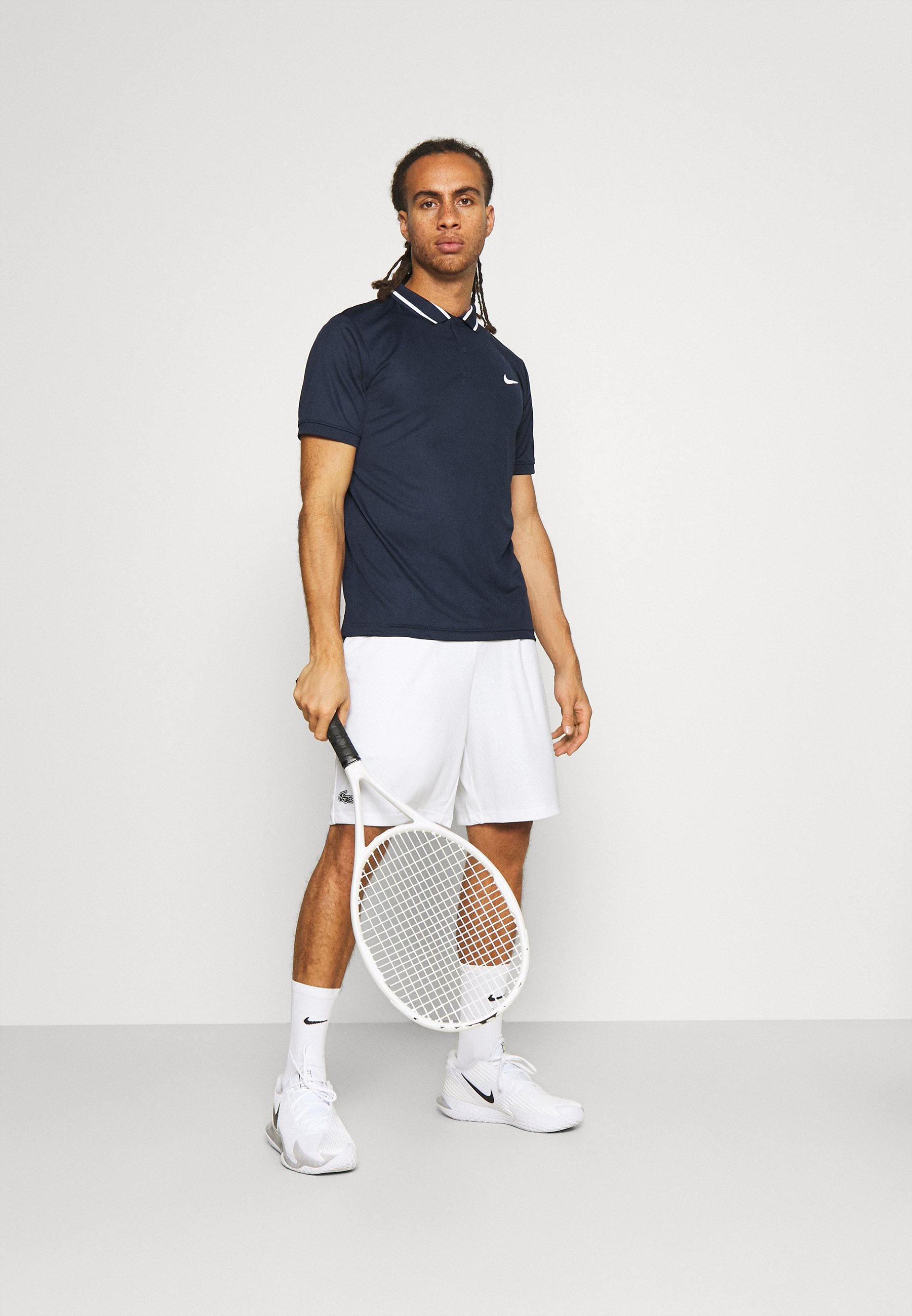 Lacoste Sport TENNIS SHORT - Pantaloncini sportivi - white/navy blue/bianco  - Zalando.it