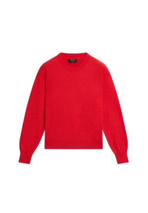 Massimo Dutti, 100% CASHMERE LONG SLEEVE SWEATER - Trui - red