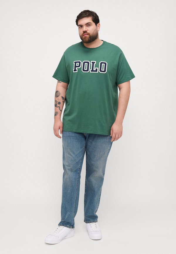 LOGO JERSEY T-SHIRT - Print T-shirt - washed forest4