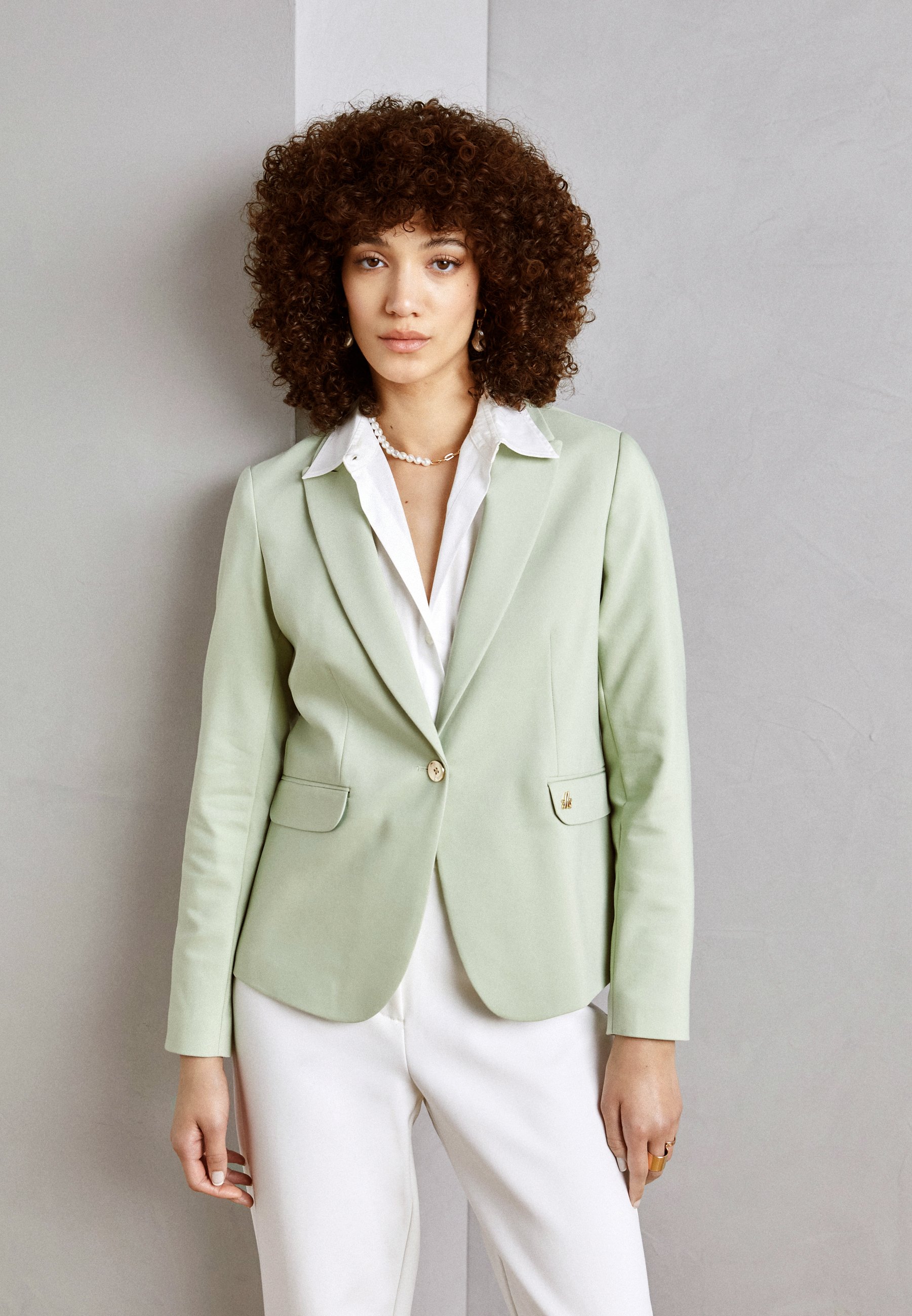 Mos Mosh NIGHT - Blazer - smoke green/hellgrün - Zalando.de 
