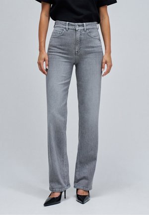 Jeans Straight Leg - gris