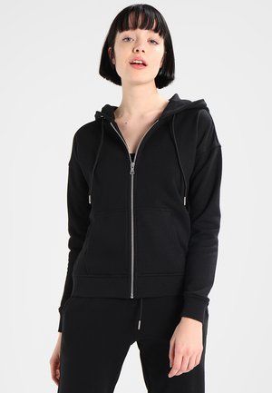 Urban Classics HOODY - Felpa con zip - black