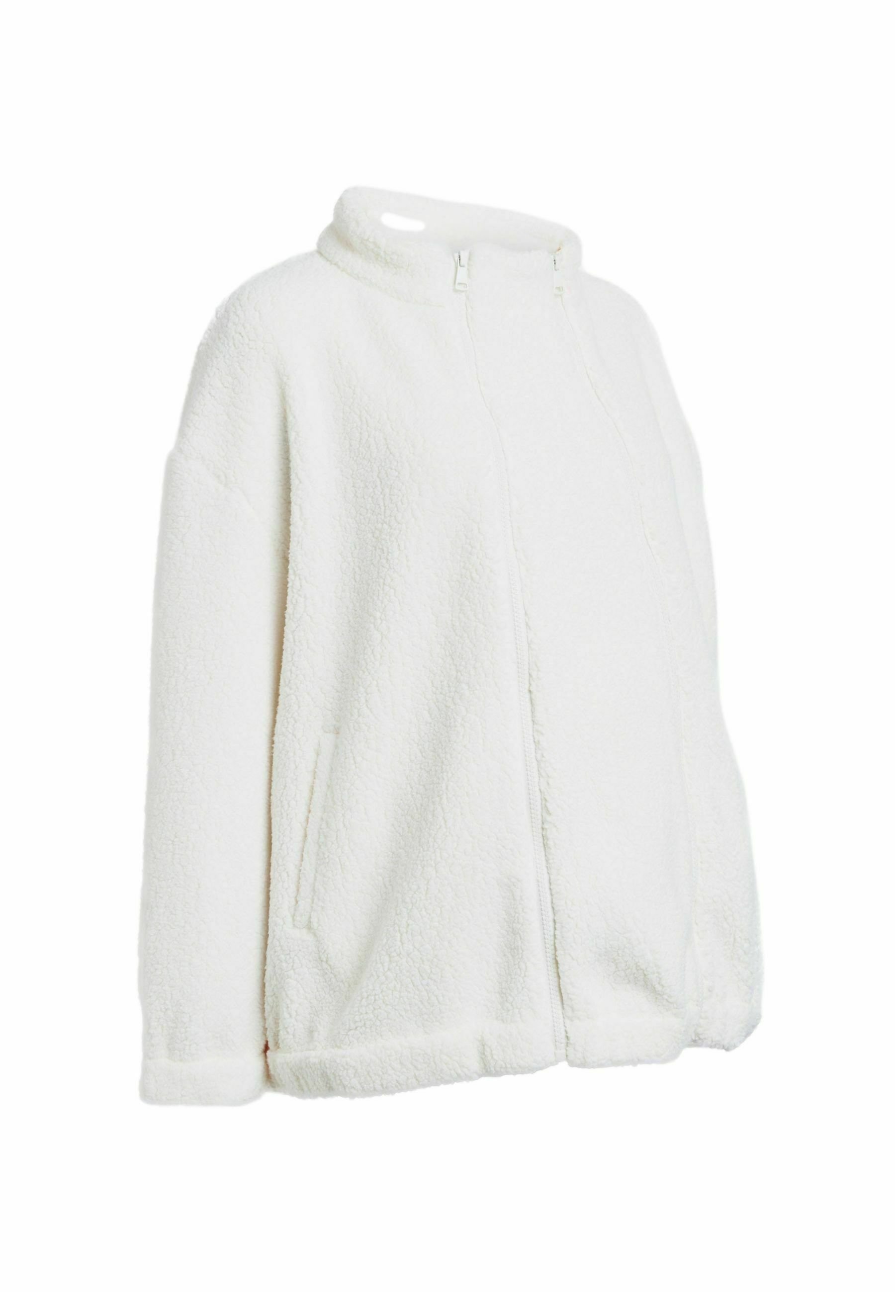 NEXT Baby-Fleecejacke Mit Kapuze Für Mädchen – Kuschelweich, Mit 3D-Ohren, Durchgehendem Reißverschluss, Größe 74-80 (Ecru/Farbe)