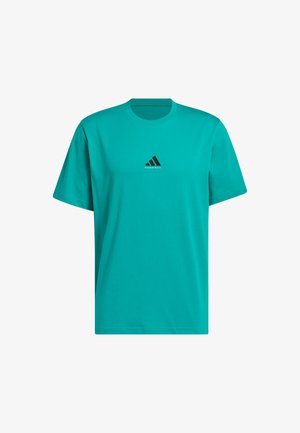 adidas Performance BB FOUND TEE - Jednoduché tričko - pure teal black