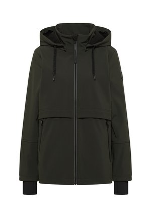 Cecil, SOFTSHELL JACKE MIT ABNEHMBARER KAPUZE - Blouson - olive night