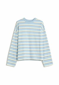STRIPED - Long sleeved top - light blue