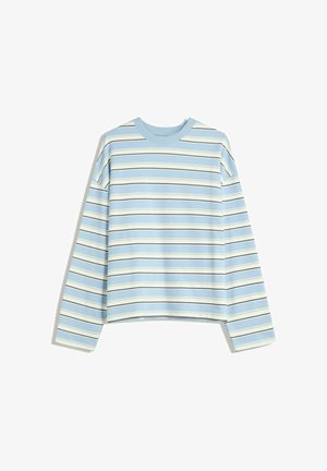 STRIPED - Maglietta a manica lunga - light blue