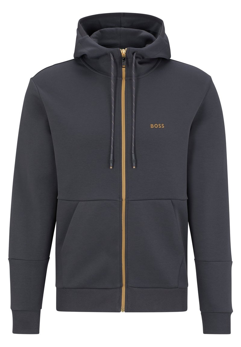 BOSS Felpa con zip - dark grey