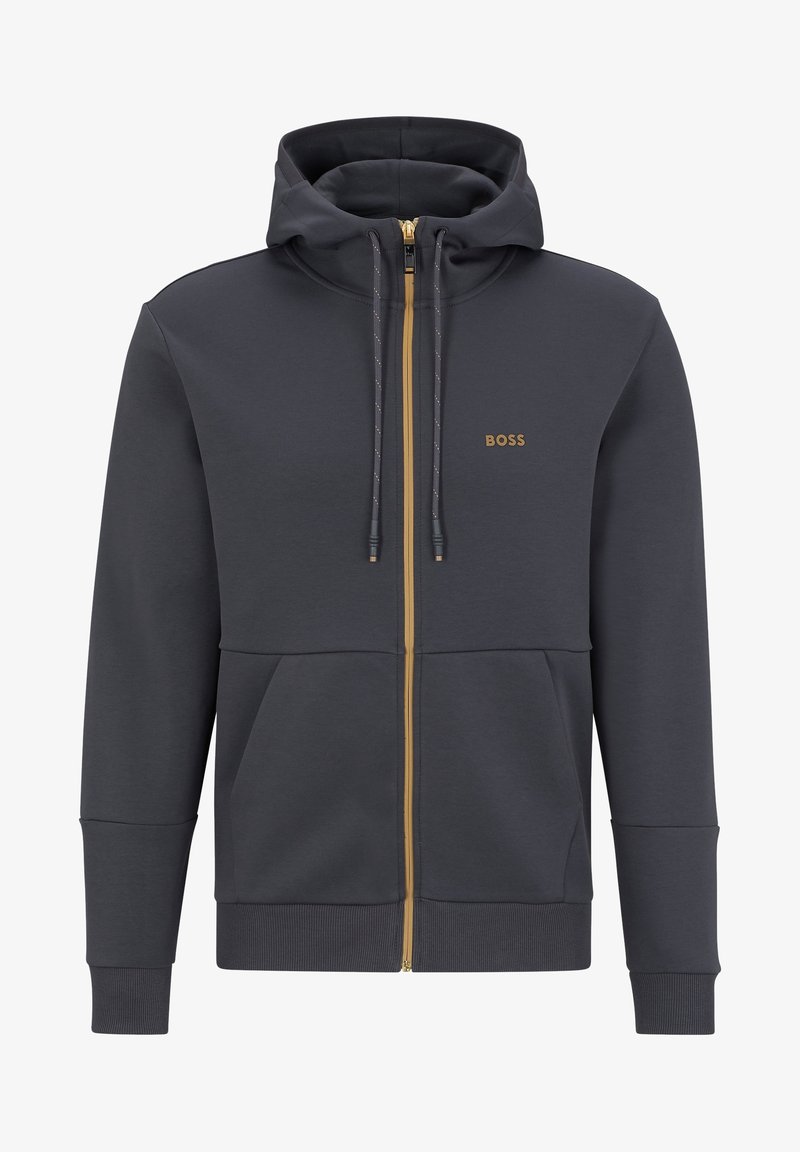 BOSS Felpa con zip - dark grey