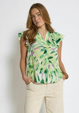Desires MACIE  SLEEVE - Camicetta - p sap green print