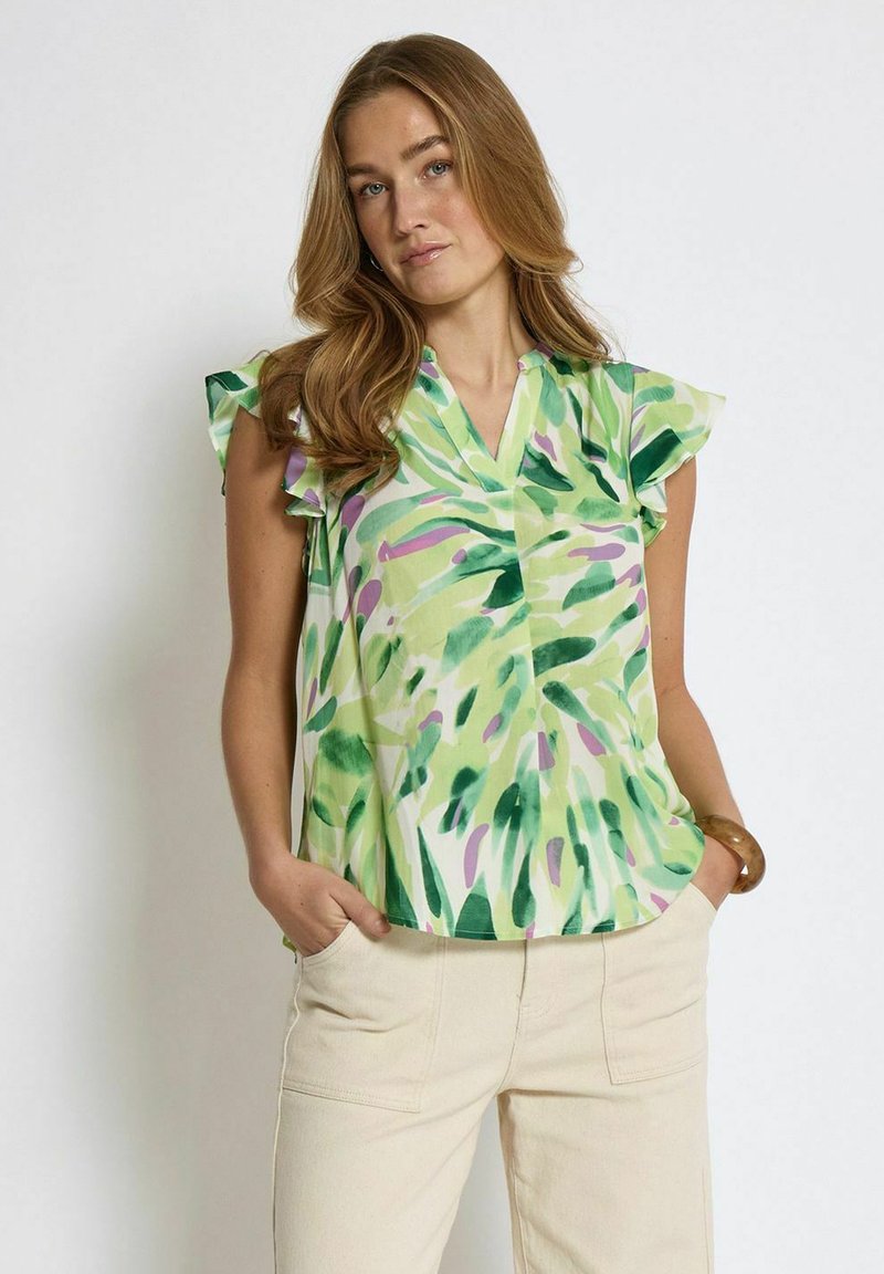 Desires MACIE  SLEEVE - Blouse - p sap green print