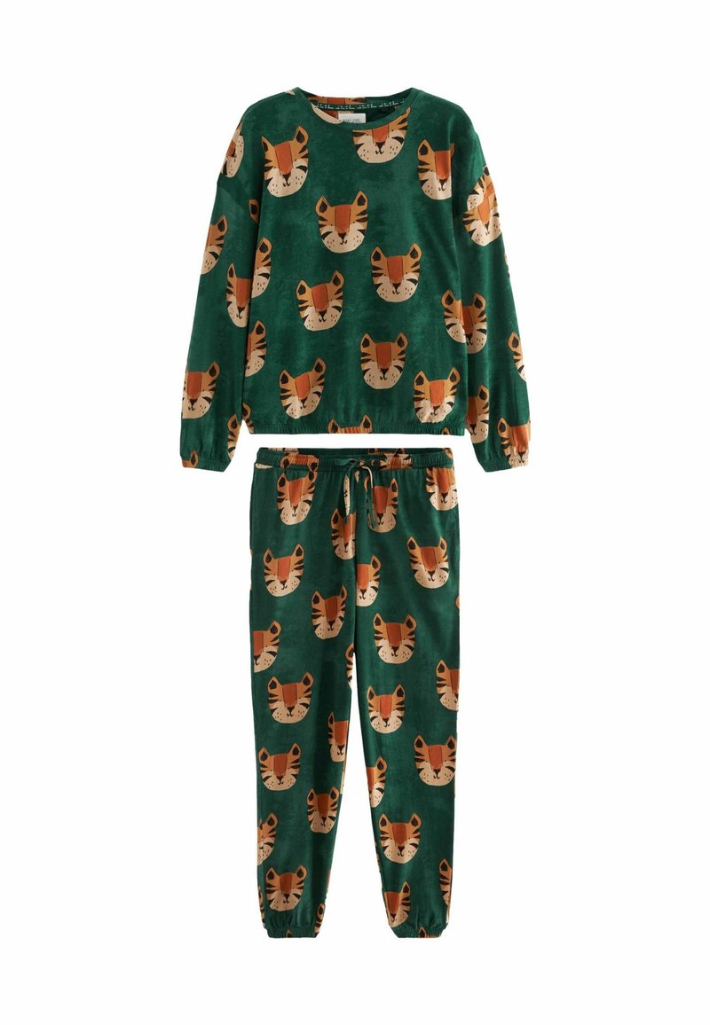 Next TALL - REGULAR FIT SET - Pyžamová sada - green tiger