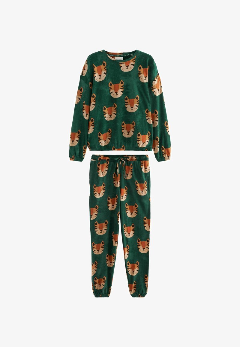 Next TALL - REGULAR FIT SET - Pyjama - green tiger