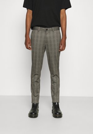 JJIMARCO BROWN CHECK - Kalhoty - brown stone