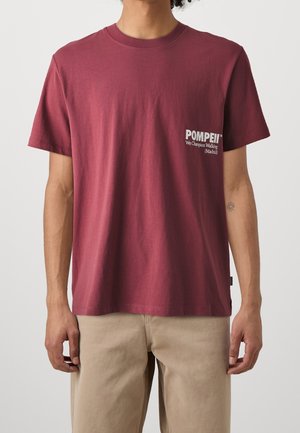 T-shirt print - dark red