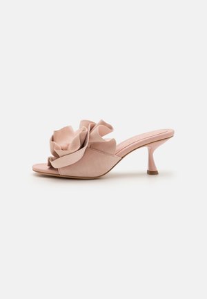 FLOURISH - Heeled mules - mochi pink