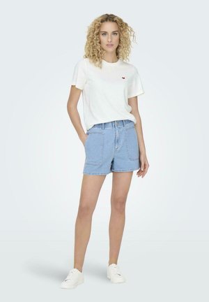 JDY 2ER-PACK RUNDHALS KURZARM - T-Shirt print - weiß