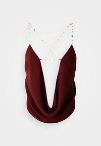 ASTERIA BACKLESS COWL  - Pusero - burgundy