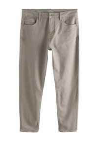 Heledad hallhallid veniv džinsid slim-fit lõikega, millel on standardne viie tasku disain ja nööbiga sulgemine vöökoha juures.