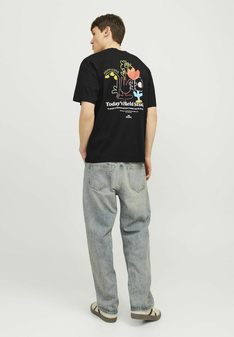 Jack & Jones RUNDHALS   - Camiseta estampada - black