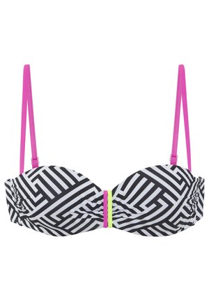 Bikini-Top - schwarz-weiß