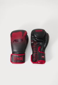Guanti Da Boxe Venum Elite 16 Oz, Pelle Skintex, Tripla Densità, Mano In Tailandia, Nero/Oro/Rosso