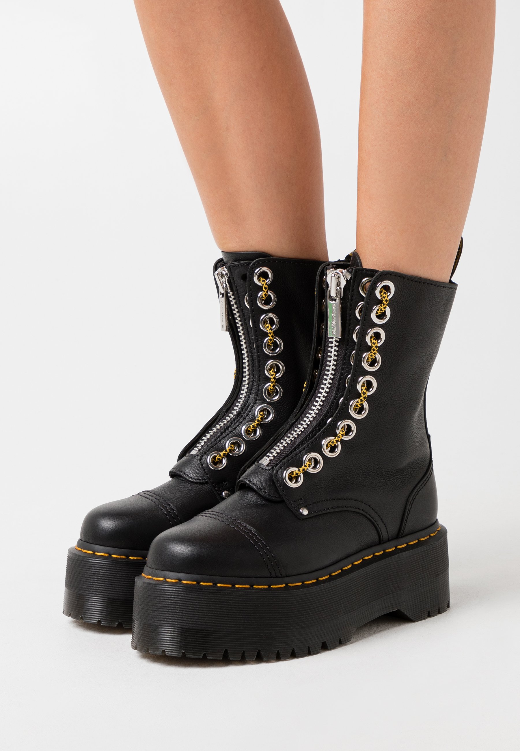 Dr Martens Sinclair Hi Max Plateaustiefelette Black Pisa Schwarz Zalando De