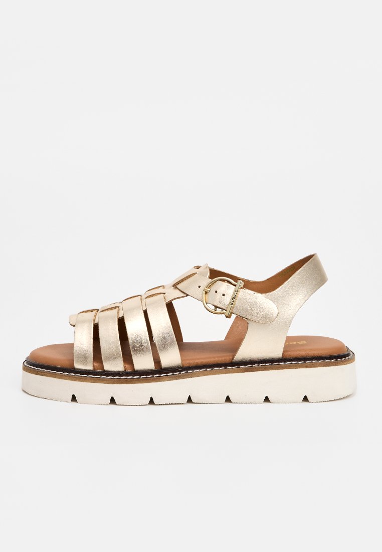 Barbour Sandalen met plateauzool goudkleurig