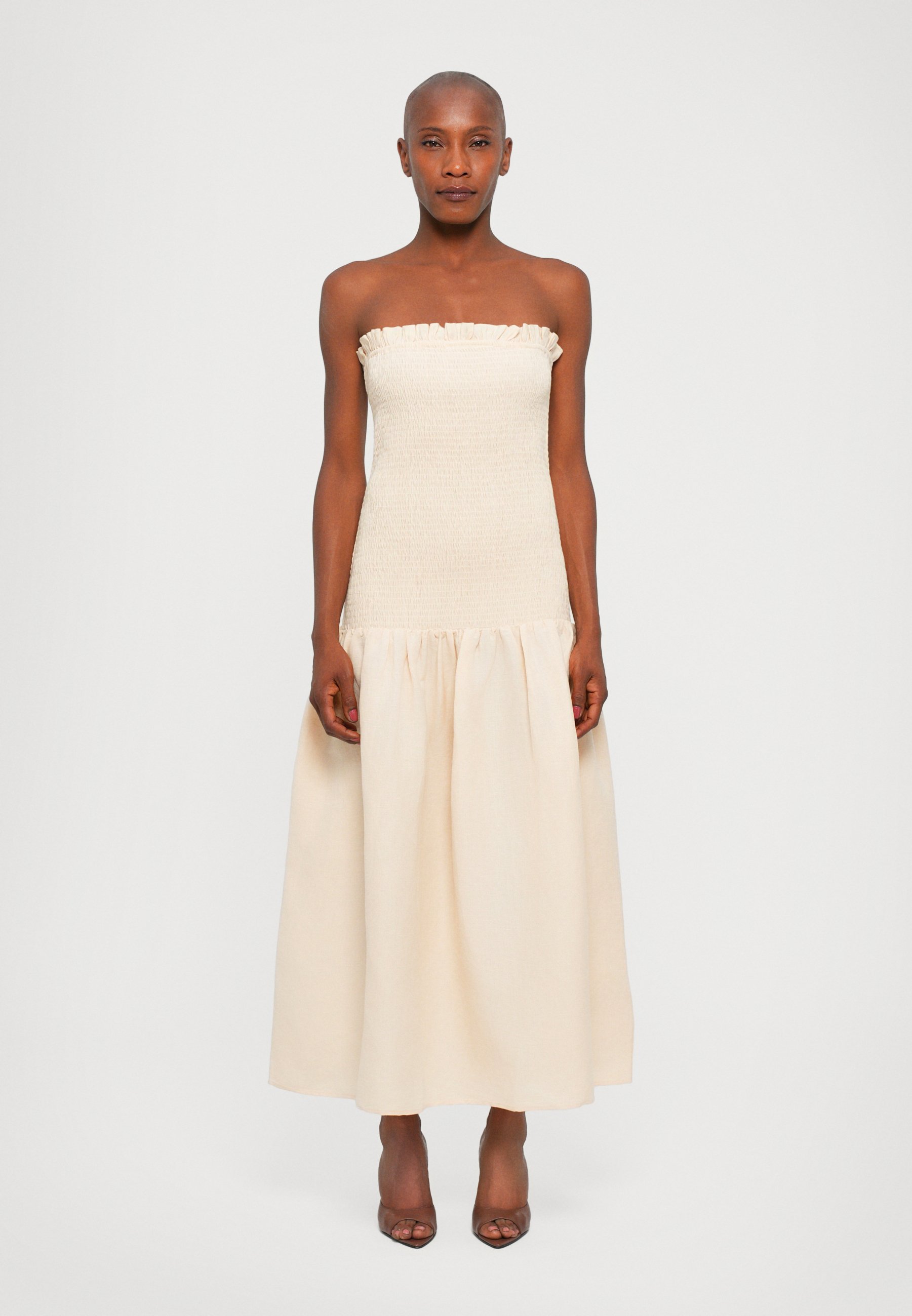 Maisonêtre ADA DRESS - Maxi dress - natural/beige - Zalando.co.uk