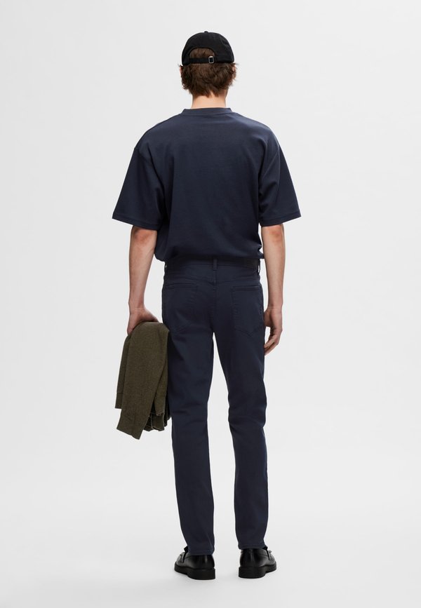 SLH LOOSE OSCAR O NECK TEE - Basic T-shirt - sky captain2