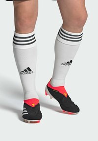 adidas Performance - PREDATOR ELITE LACELESS ARTIFICIAL GRASS FOOTBALL - Voetbalschoenen met kunststof noppen - core black cloud white solar red Miniatuurafbeelding 1