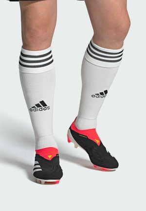 adidas Performance PREDATOR ELITE LACELESS ARTIFICIAL GRASS FOOTBALL - Fußballschuhe für festen Untergrund - core black cloud white solar red