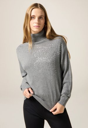 DOLCEVITA CON STRASS - Trui - grigio