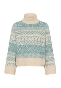 MICHASZ ROLLNECK - Džemperis - aqua haze melange