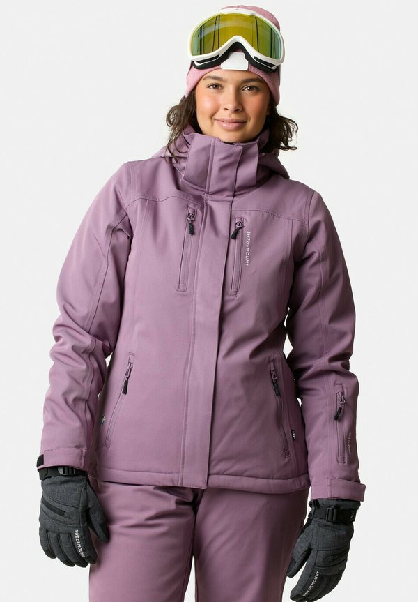 CERVINIA - Snowboardjacke - dk mauve pale mauve