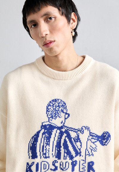Kidsuper KIDSUPER RECORDS - Strickpullover - cream