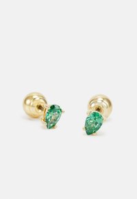 Swarovski CHROMA STUD EARRINGS PEAR CUT - Pendientes - green