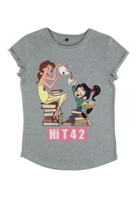 Henry Tiger WRECK-IT RALPH TEA BOOKS BFFS - T-shirts print - melange grey