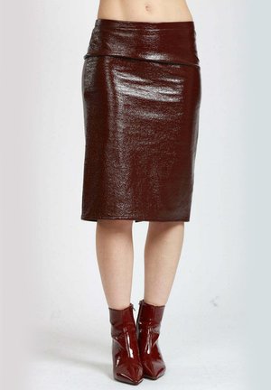 MALIK - Pencil skirt - d r bordeaux