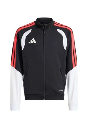 Trainingsjacke - black   semi lucid red