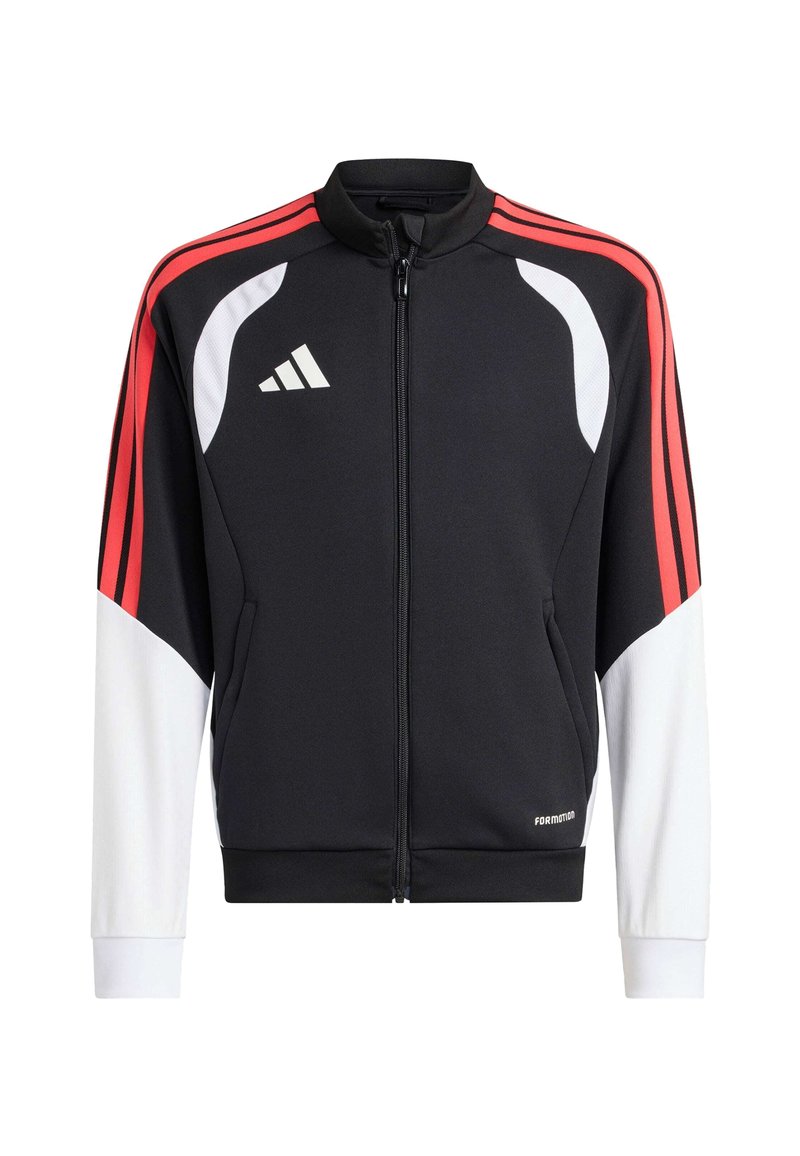 adidas Performance Training jacket - black semi lucid red/black ...