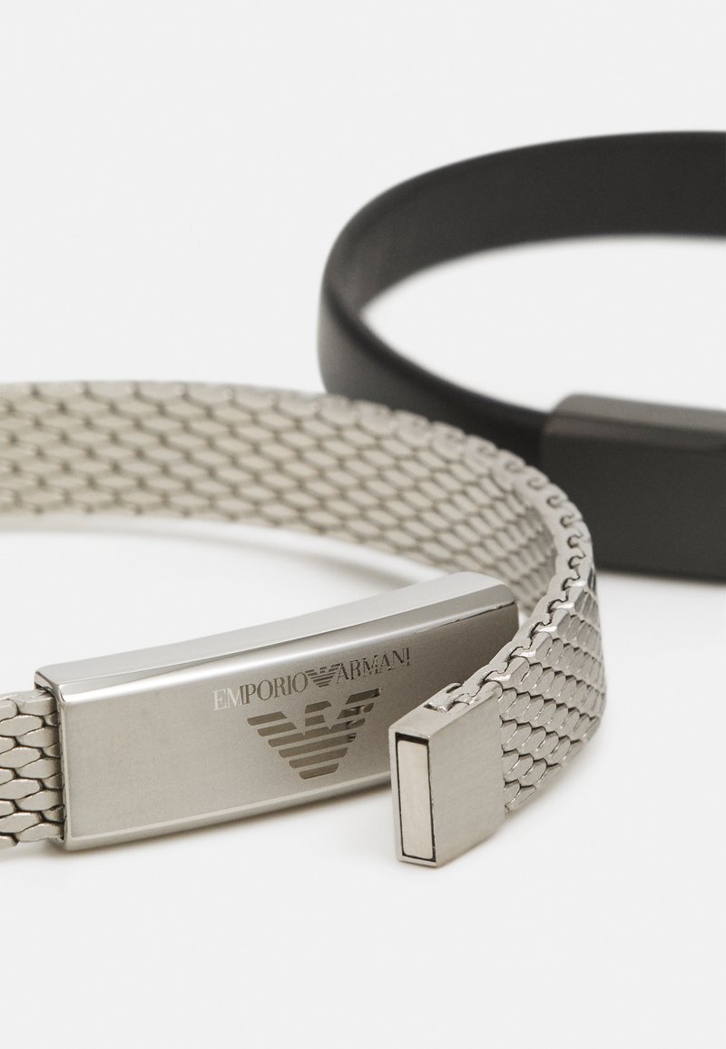 Herren Halsketten | Emporio Armani ESSENTIAL 2 PACK Armband silver-coloured/silberfarben - XR26132 Herren Halsketten | Emporio Armani ESSENTIAL 2 PACK Armband silver-coloured/silberfarben - XR26132