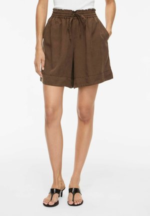 VILA, VITEVIRA HW LOOSE FIT  SHORTS - Shorts - slate black