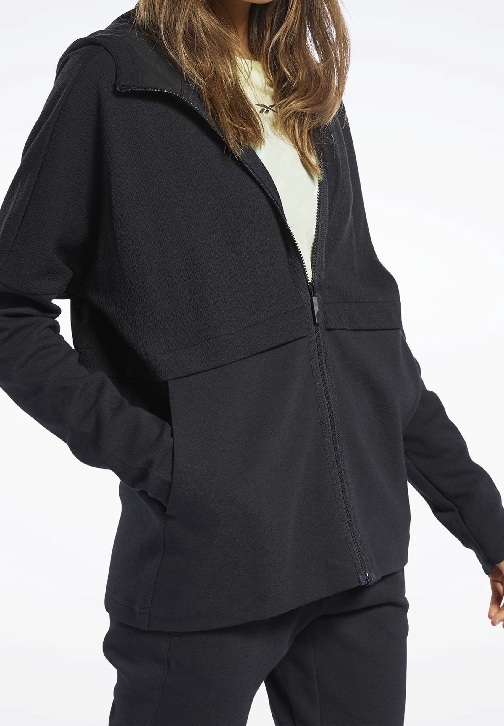 Reebok Felpa con zip black/nero (Second hand)