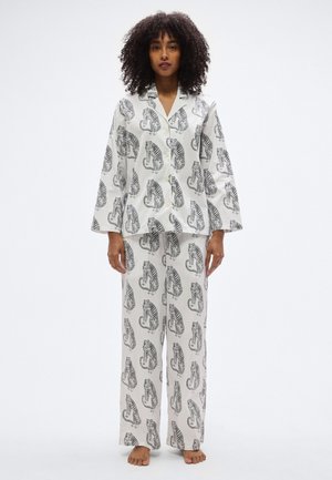 WOMENS LONG - Nachtwäsche Set - cream