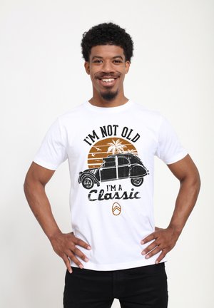 CITROEN IM NOT OLD CLASSIC SUNSET - T-shirt imprimé - white
