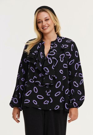 Overhemdblouse - black