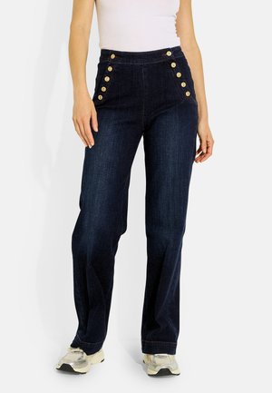 Grain de Malice, JEAN FLARE POMPON F02 - Vaqueros rectos - bleu jean denim