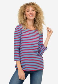LAURASØN REGULAR FIT RINGEL RUNDHALS 3/4-ÄRMEL - Långärmad tröja - blue