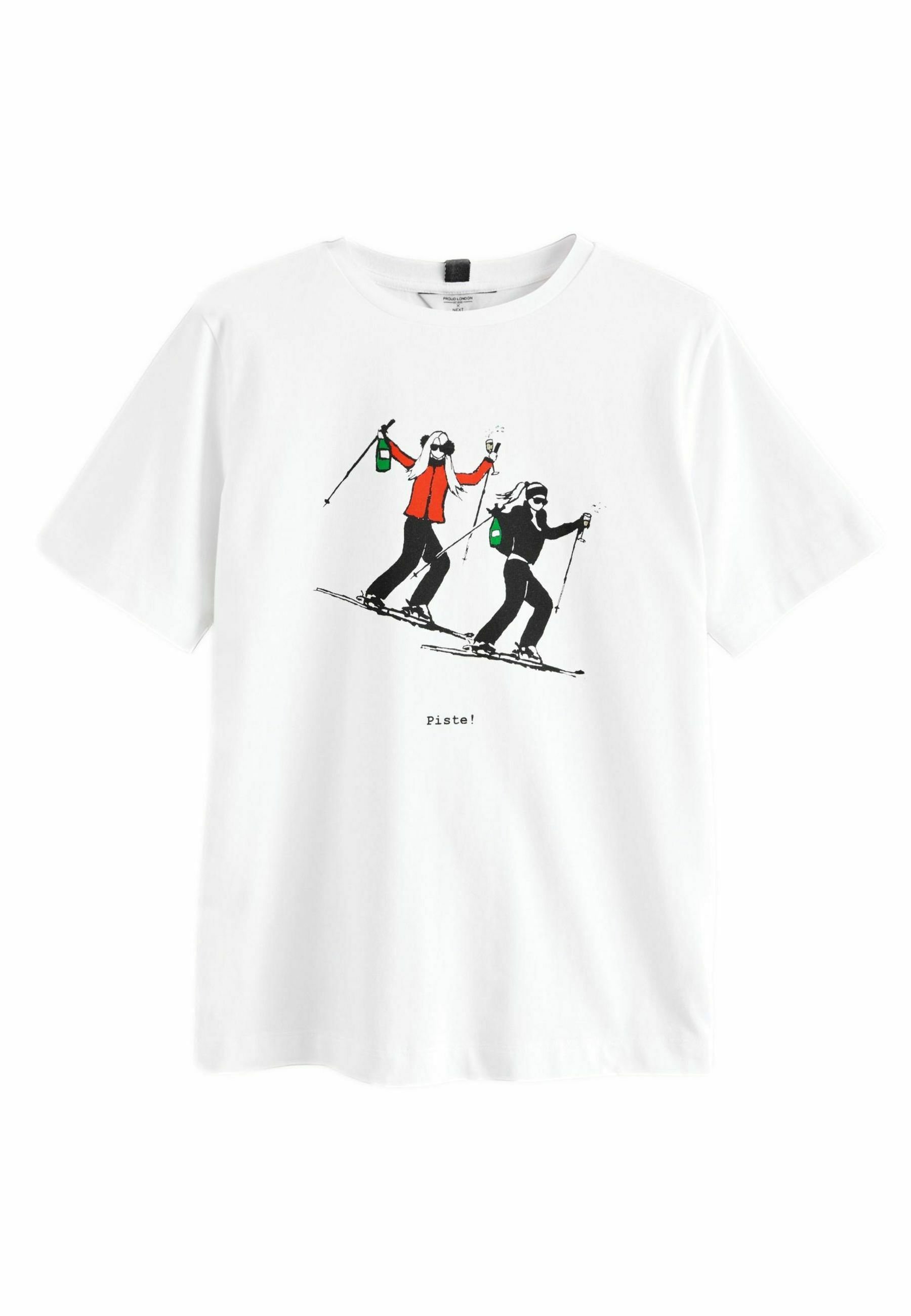 Tシャツ・カットソー AFTER HOMEWORK SHUTTER SKI CLUB T-SHIRT WHITE youth-white-team-usa-freestyle